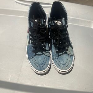 Pair of blue/jean vans